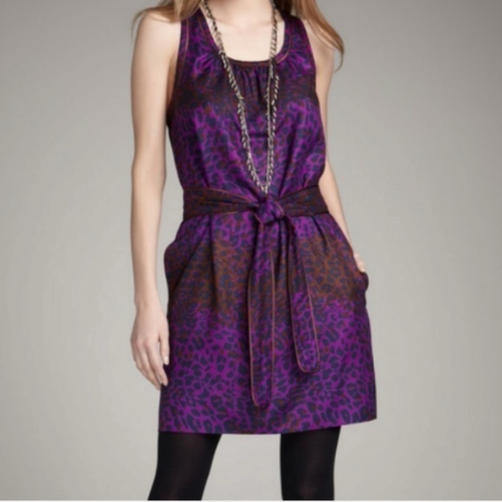 Marc by Marc Jacobs Leopard Silk Shift Dress